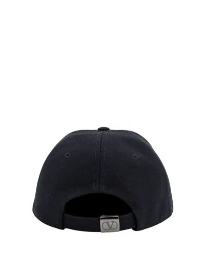 Valentino Cotton Hat In Black