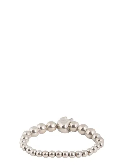 Alexander Mcqueen Men Bracciale Skull In Gold