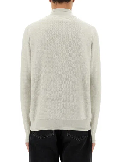 Belstaff Men Shirt With Zip. In White