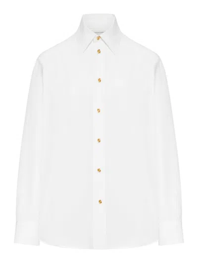 Bottega Veneta Women Classic Cotton Poplin Shirt In White