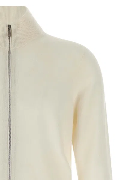 Brunello Cucinelli Cardigan Cashmere Sweaters And Cardigans White In White