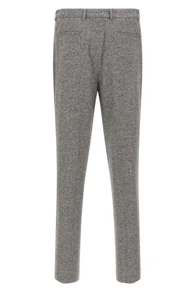 Brunello Cucinelli Tailored Suit Set Double-breasted Jacket In Gray
