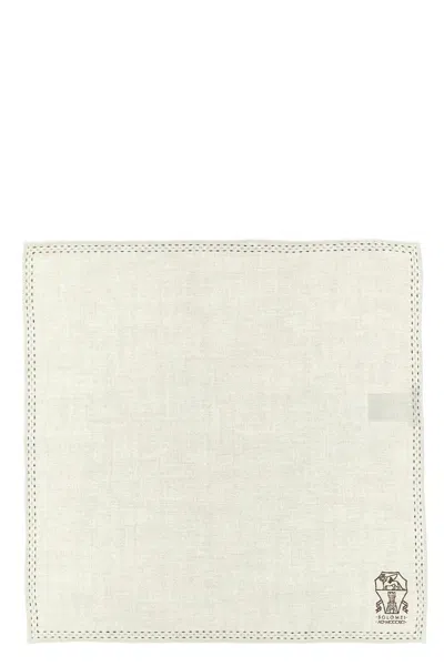 Brunello Cucinelli Logo Pocket Clutch Bag Scarves And Foulards Multicolor In Multi
