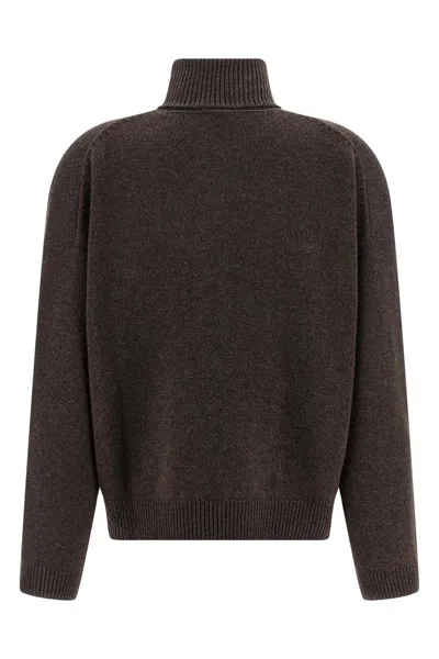 Brunello Cucinelli High Neck Sweater Sweaters And Cardigans Brown In Brown