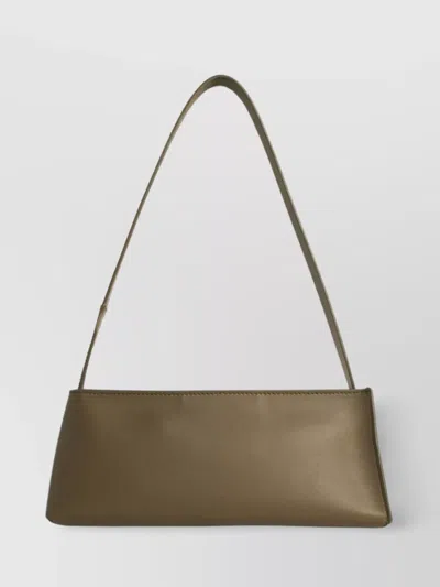 Marni Leather Shoulder Bag Museo Baguette In Green