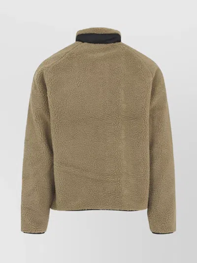 Carhartt Liner Jacket With High Collar And Pockets In Green