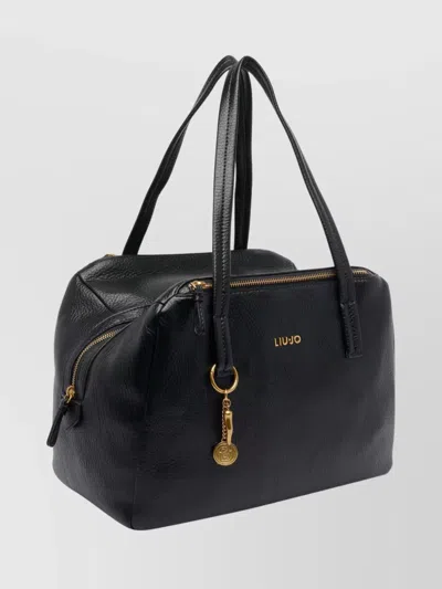 Liu •jo Medium Satchel Bag Double Handles In Black