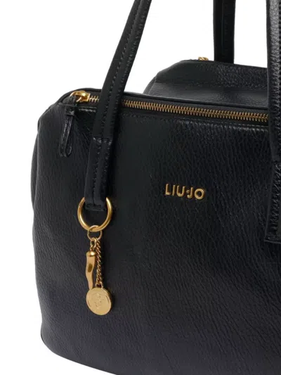 Liu •jo Medium Satchel Bag Double Handles In Black