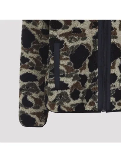 Carhartt Prentis Liner Camouflage-pattern Fleece Jacket In Black