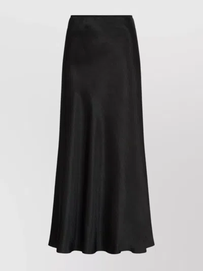 Maison Margiela Long Flared Skirt In Black
