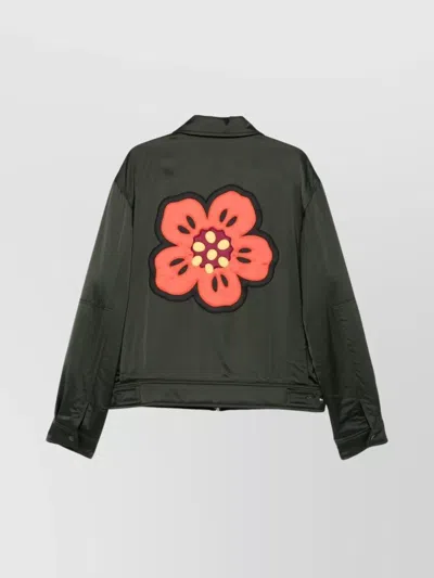 Kenzo "boke Flower" Padded Jacket In Green