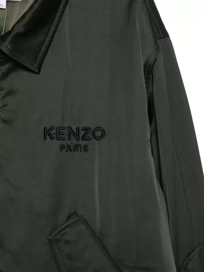 Kenzo "boke Flower" Padded Jacket In Green