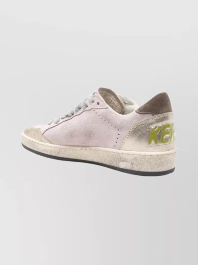 Golden Goose Ballstar Suede Upper Toe Tongue Heel And Spur Leather Star Sneakers Multicolor In Multi