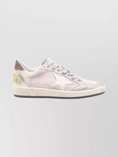 Golden Goose Ballstar Suede Upper Toe Tongue Heel And Spur Leather Star Sneakers Multicolor In Multi