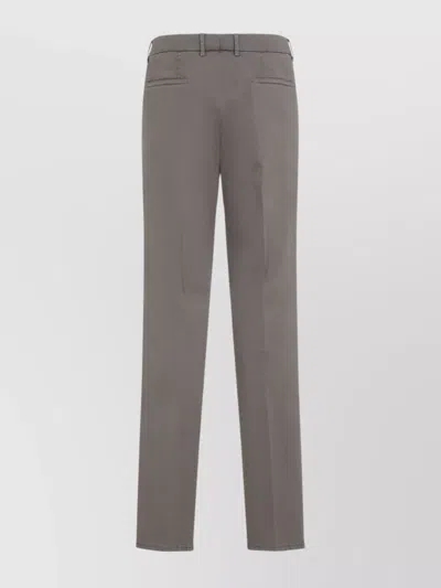 Brunello Cucinelli Pleated Front Trousers Straight Leg Design In Gray