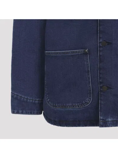 Carhartt Casual Jacket With Long Sleeves And Pockets In Blue