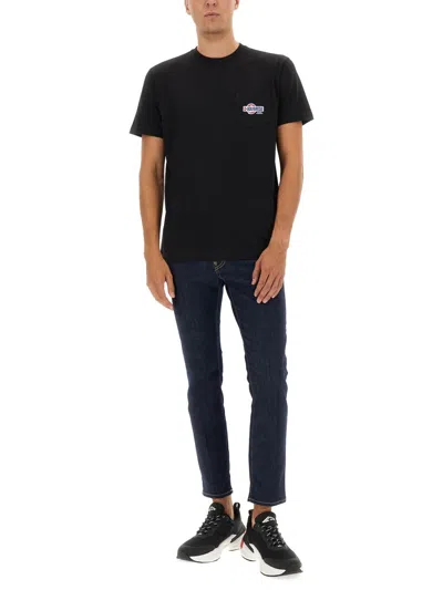 Dsquared2 Dsquared T Shirt With Pocket And Logo In Black