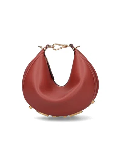 Fendi Women Brown Graphy Mini Mini Bag In Neutral