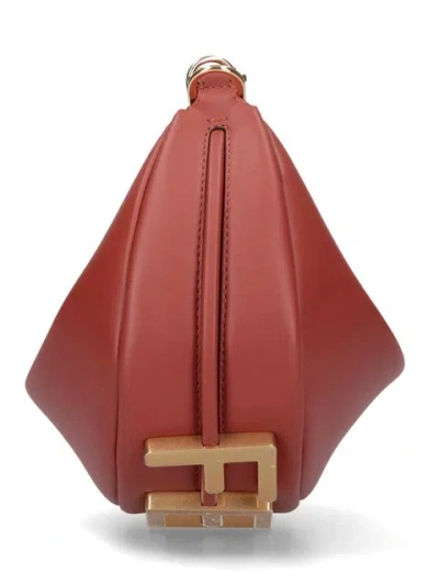 Fendi Women Brown Graphy Mini Mini Bag In Neutral