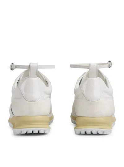 Gucci Motion Sneaker With Adjustable Ankle Strap In White
