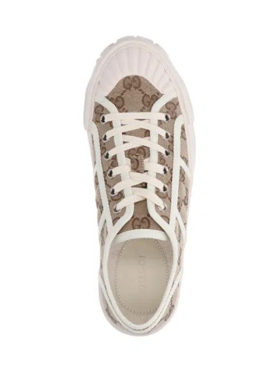 Gucci Chunky Gg Canvas Sneaker In Gold