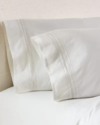 Ralph Lauren Miriah 200 Thread Count Percale Standard Pillowcase In White