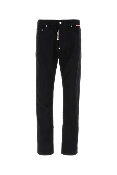 Dsquared2 Dsquared Black Denim Dsquared X Magliano Protesta 642 Jeans In Black