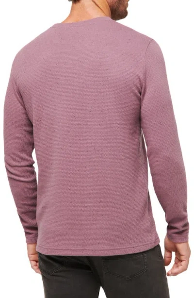Travismathew Cloud Waffle Crewneck Tee In Pink