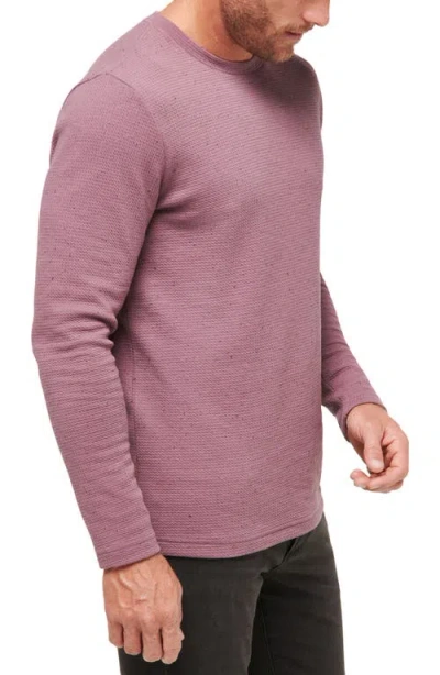 Travismathew Cloud Waffle Crewneck Tee In Pink