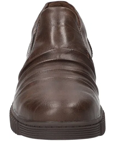 Easy Street Kipper Womens Round Closed Toe Slip-on Shoe In Brown