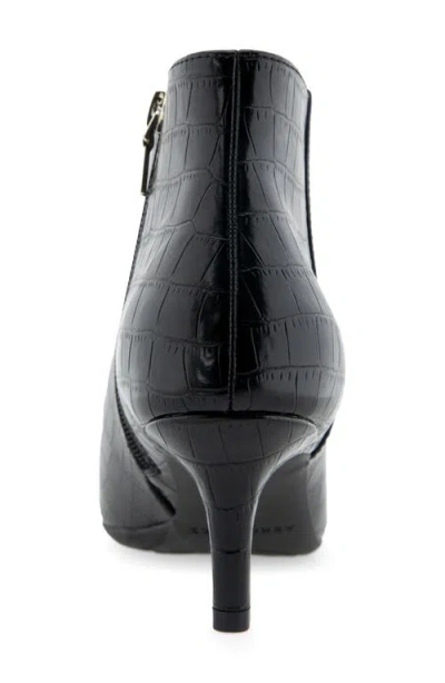 Aerosoles Edith Ankle Mid Heel Booties In Black