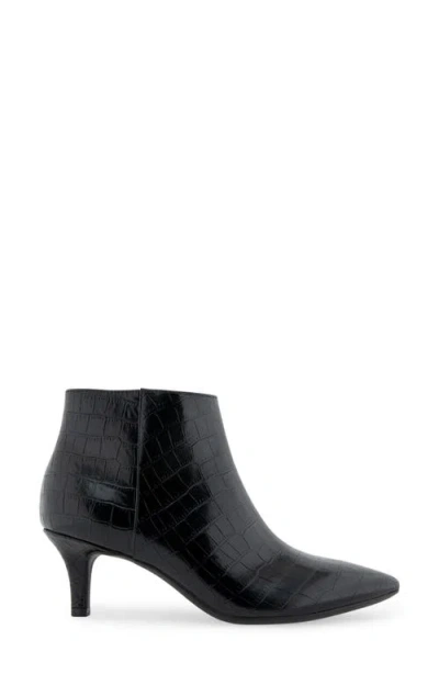 Aerosoles Edith Ankle Mid Heel Booties In Black