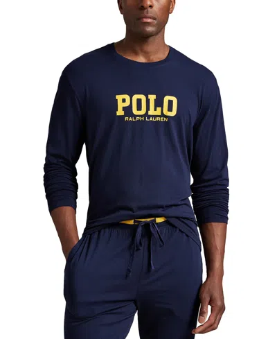 Polo Ralph Lauren Men's Long Sleeve Crewneck T-shirt In Blue