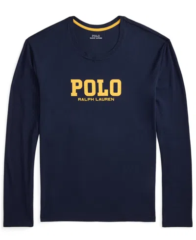 Polo Ralph Lauren Men's Long Sleeve Crewneck T-shirt In Blue