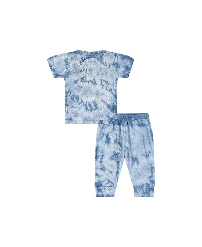 Paigelauren Unisex Rib Loungewear Set In Tie Dye - Baby In Multi