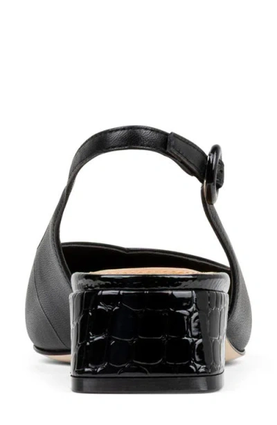 Donald Pliner Payton Leather Slingback Pump In Black