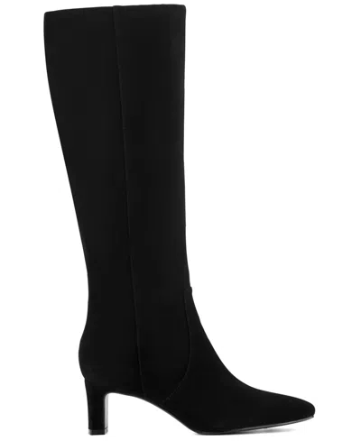 Rockport Women's Mabel Suede Dress Boots In Black