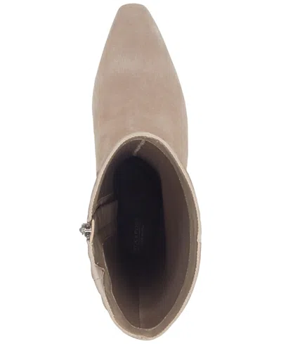 Rockport Women's Mabel Wide-calf Suede Dress Boots In Brown