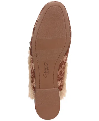 Circus Ny By Sam Edelman Women's Tillie Embellished Cozy Faux-shearling Slip-on Clogs In Brown