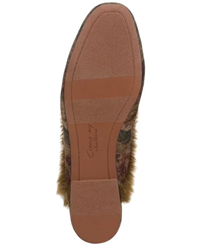 Circus Ny By Sam Edelman Women's Tillie Embellished Cozy Faux-shearling Slip-on Clogs In Brown