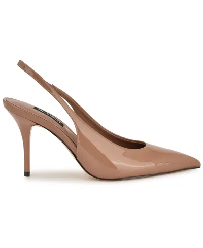 Nine West Palomma Slingback Pointed Toe Pump In Brown
