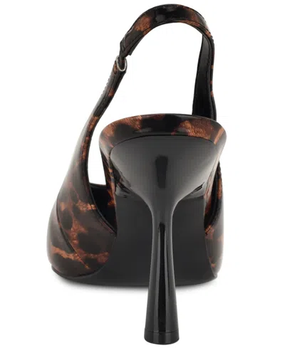 Nine West Kates Slingback Pointed Toe Pump In Brown