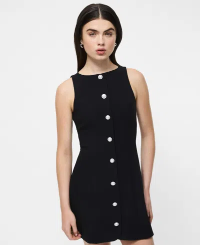 French Connection Women's Azra Twill Button Down Mini Dress In Blue