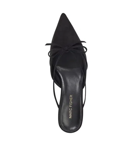 Marc Fisher Women's Florin Kitten Heel Mule In Black