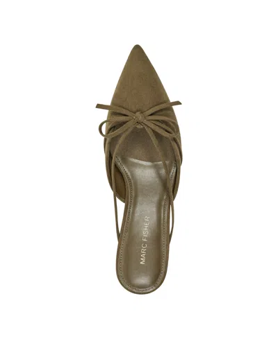 Marc Fisher Women's Florin Kitten Heel Mule In Green