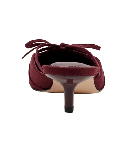 Marc Fisher Women's Florin Kitten Heel Mule In Red