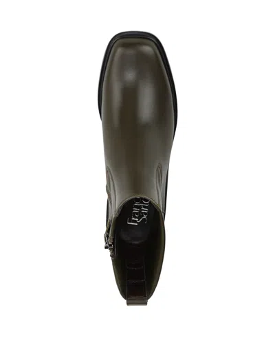 Franco Sarto Women's Gracely Block Heel Zip Short Boots In Black