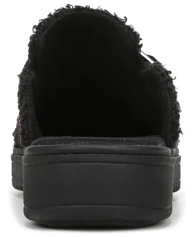 Lifestride Women's Vibe-cozy Washable Round Toe Mule Clogs In Black