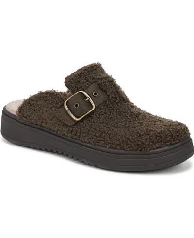 Lifestride Women's Vibe-cozy Washable Round Toe Mule Clogs In Brown