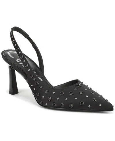 Circus Ny By Sam Edelman Women's Tallie Rhinestone Pointed-toe Asymmetrical Pumps In Black
